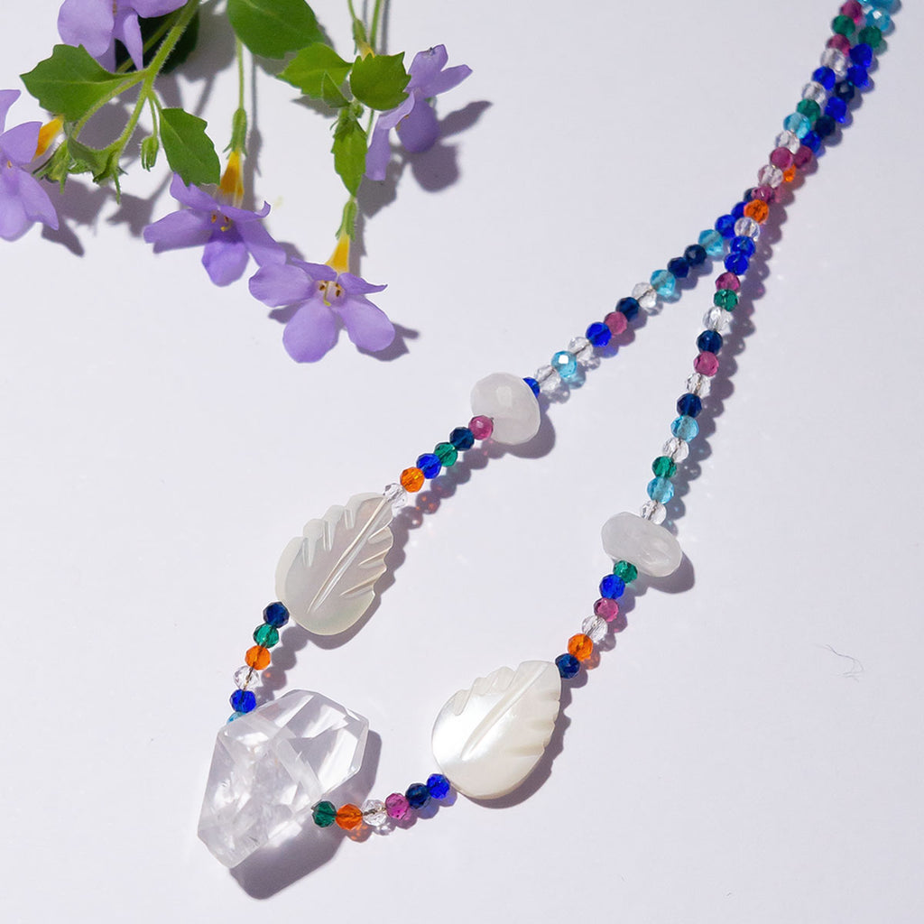 This riot of colourful quartz is the perfect balance of delicate & bold.